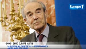 FN/Antisémitisme : Quand Europe 1 parle à la place de Badinter