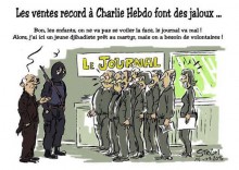 Les ventes record de Charlie Hebdo font des jaloux