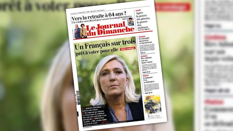 Colère de Lagardère après la une du JDD sur Marine Le Pen