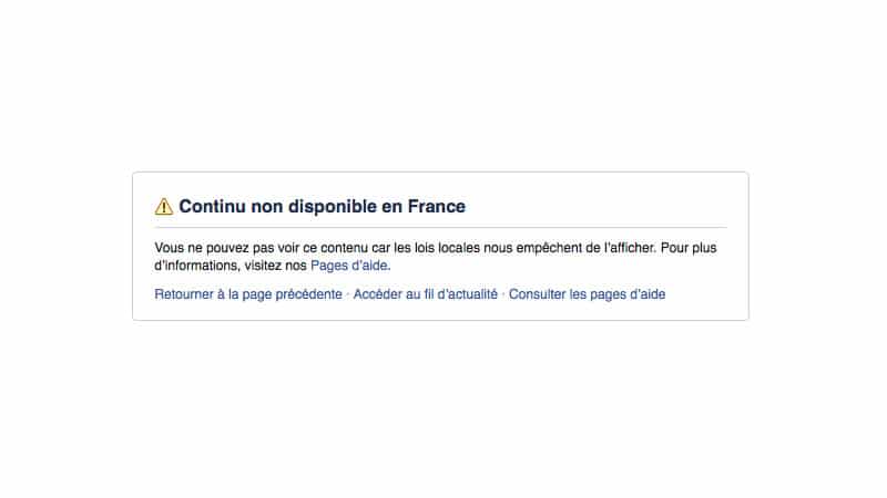 Censure : la page facebook des « Bobards d’or » rendue inaccessible en France