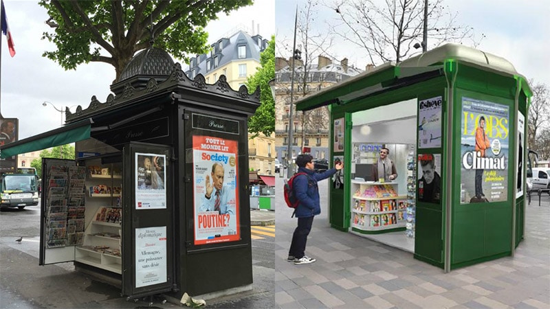 Paris : levée de boucliers contre le remplacement des kiosques haussmanniens