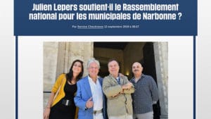 Julien Lepers rend visite à un ami à Narbonne