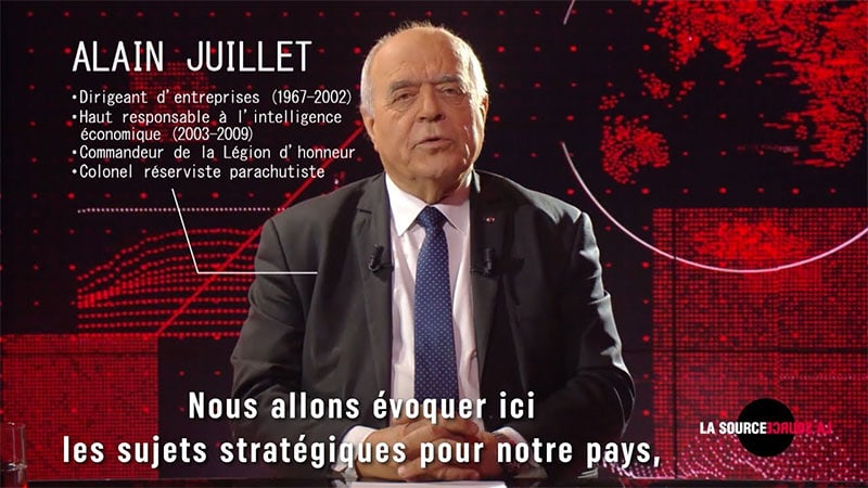 Une nouvelle émission de géopolitique sur RT France avec Alain Juillet