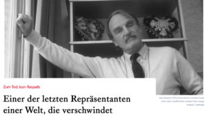 Hommage à Jean Raspail, le témoignage de Junge Freiheit