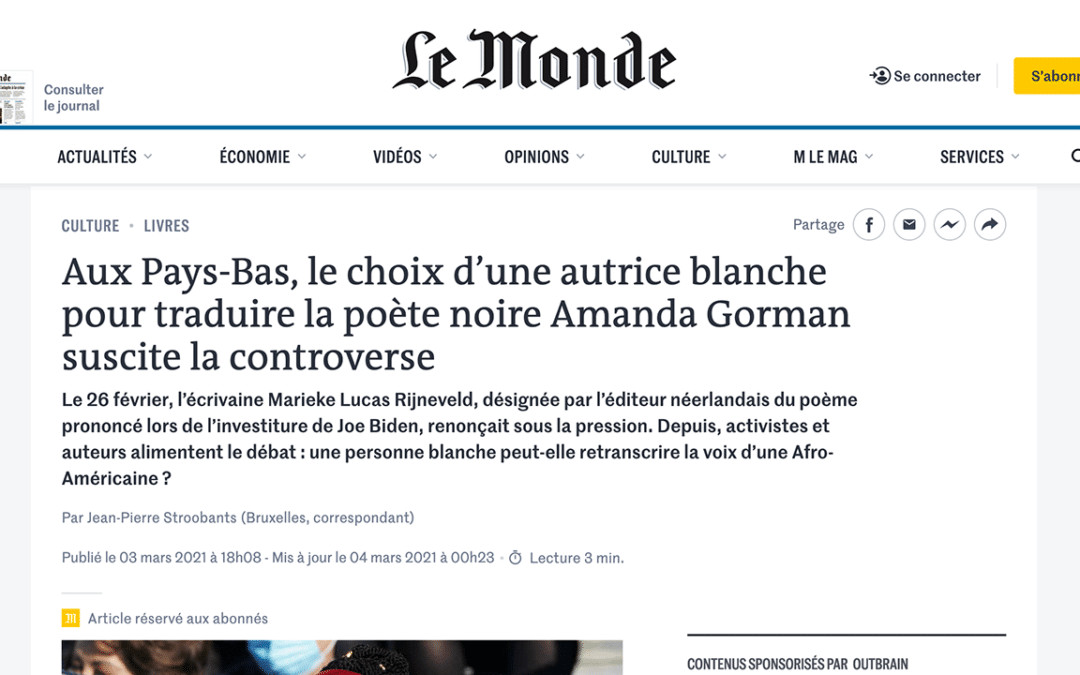 Amanda Gorman, Le Monde au&nbsp;Congo