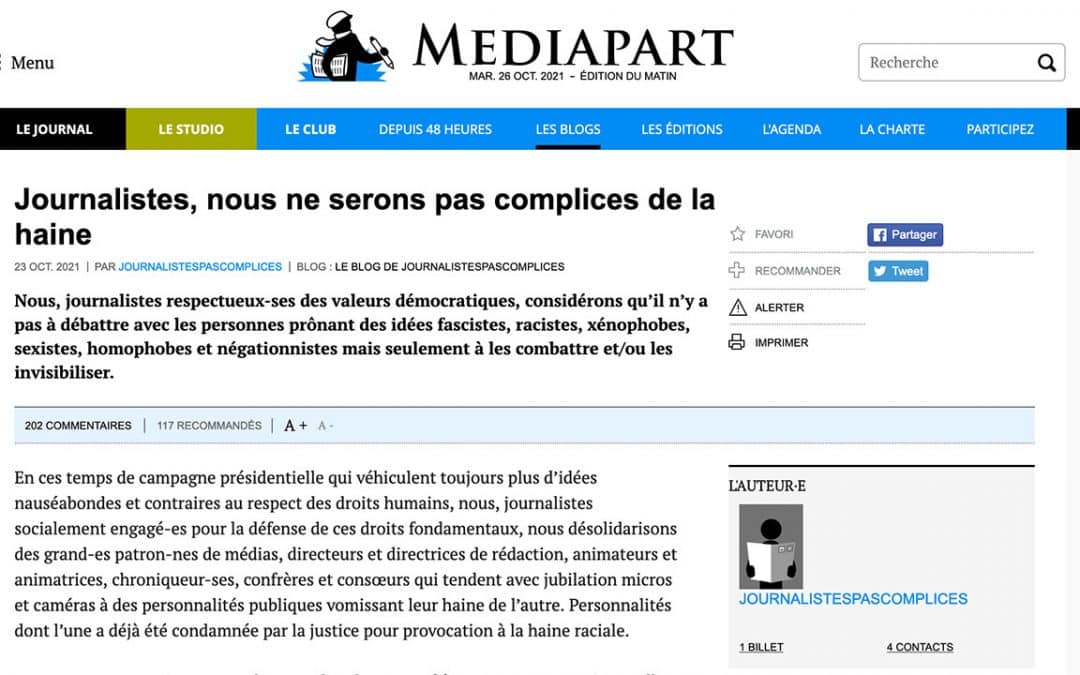 Déontologie : quand des journalistes revendiquent leur qualité de non-journalistes