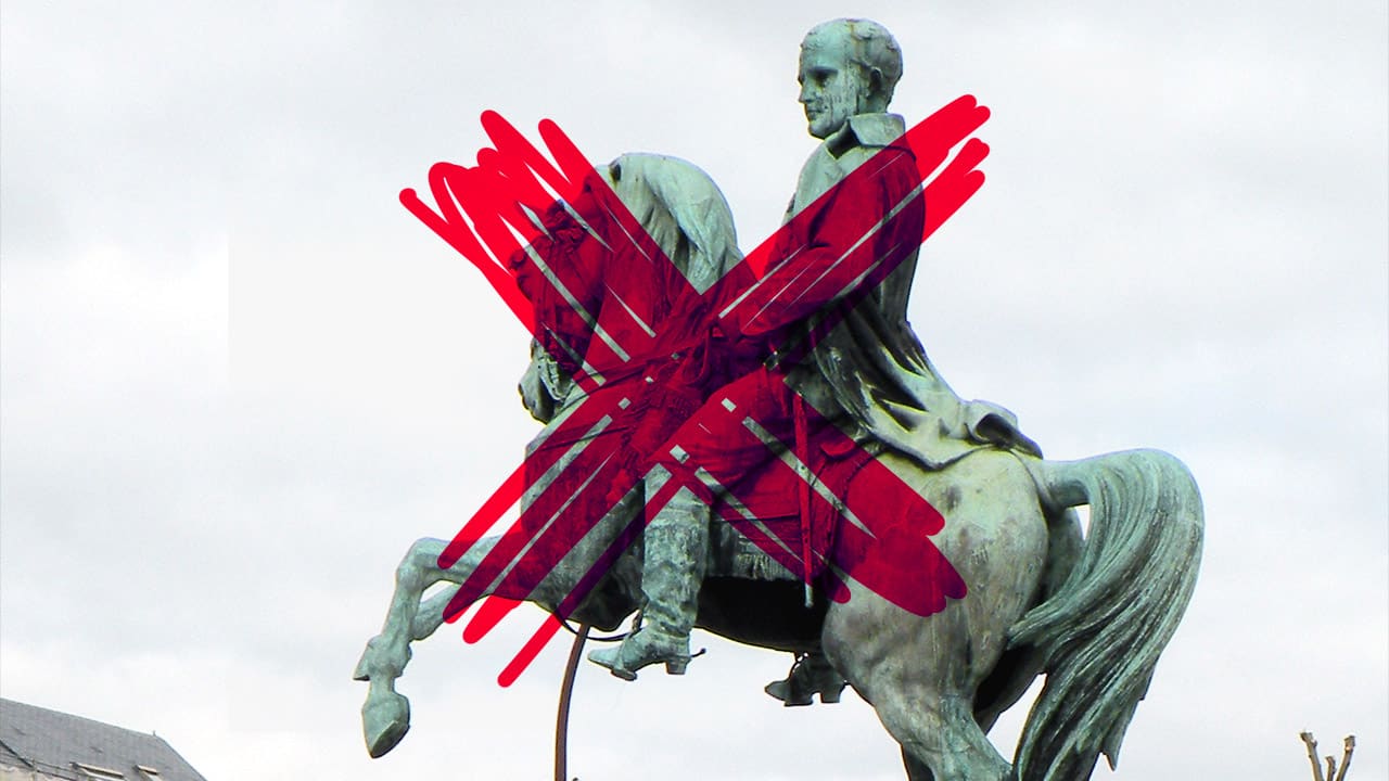 <span class="dquo">«</span> Déplacement de la statue de Napoléon à Rouen », mensonge en direct sur LCI