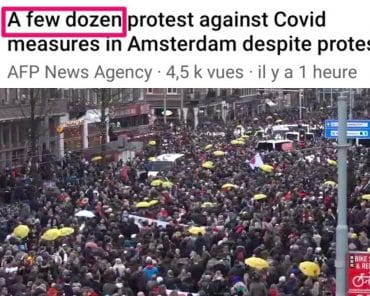 Un mensonge de plus pour l’AFP