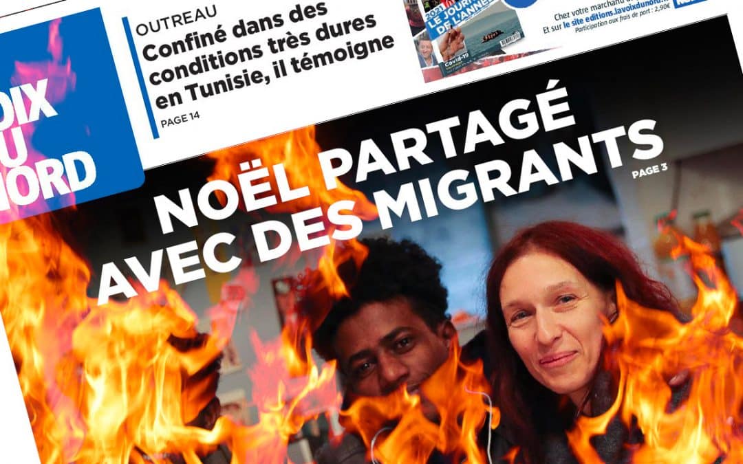 Fin d’année violente à Calais&nbsp;en mode discret dans La Voix du&nbsp;Nord