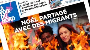 Fin d’année violente à Calais en mode discret dans La Voix du Nord