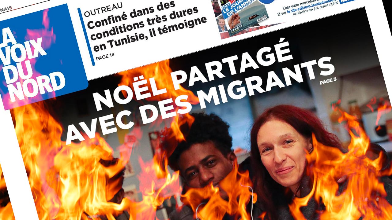 Fin d’année violente à Calais en mode discret dans La Voix du Nord