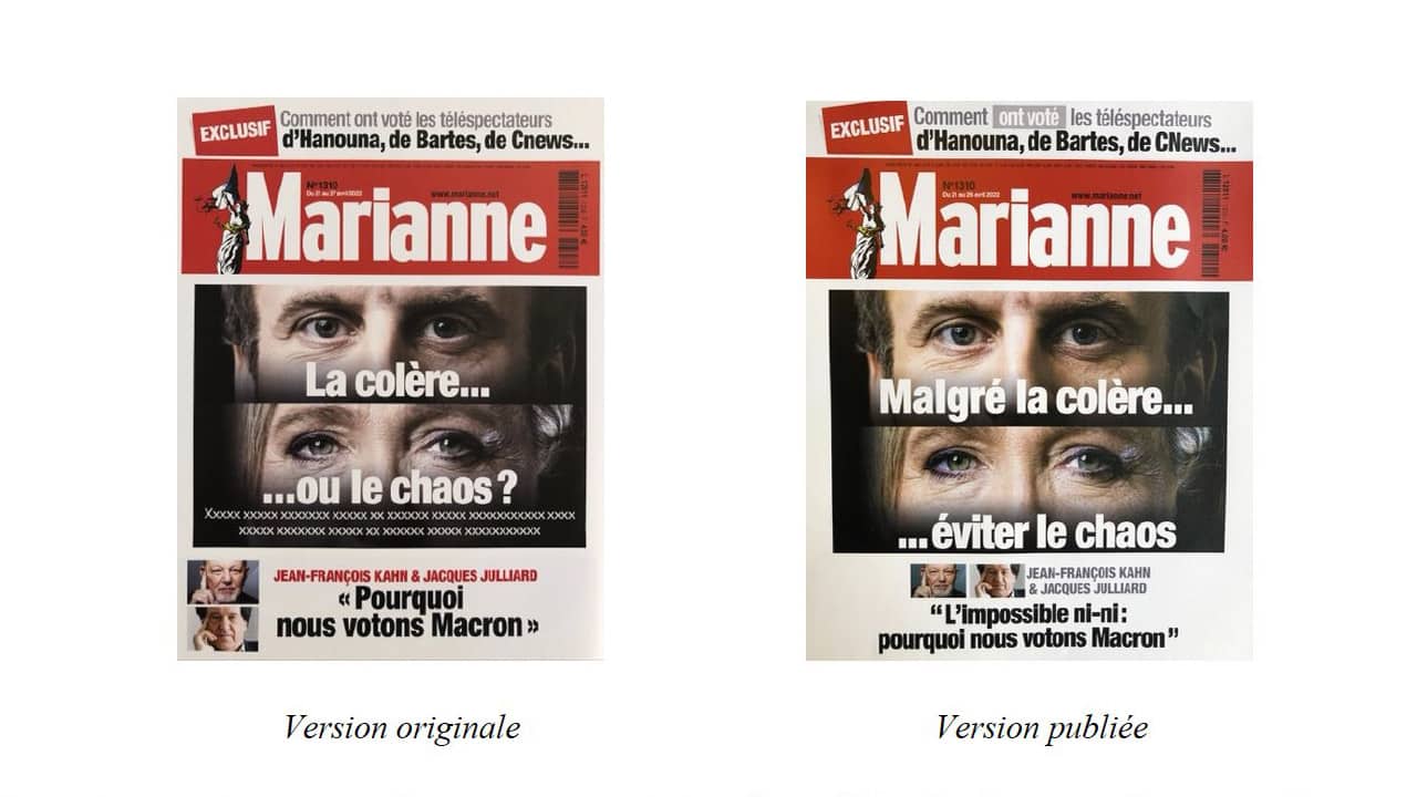 Élection présidentielle, Marianne censurée