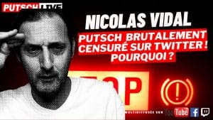 Censure sur Twitter : un nouveau cas avec Putsch de Nicolas Vidal