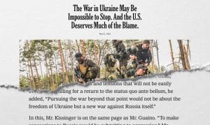 Ukraine : les États-Unis responsables du conflit, un article du NYT