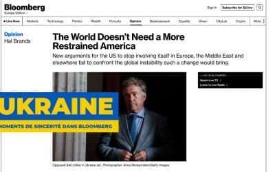 Ukraine : moments de sincérité dans Bloomberg
