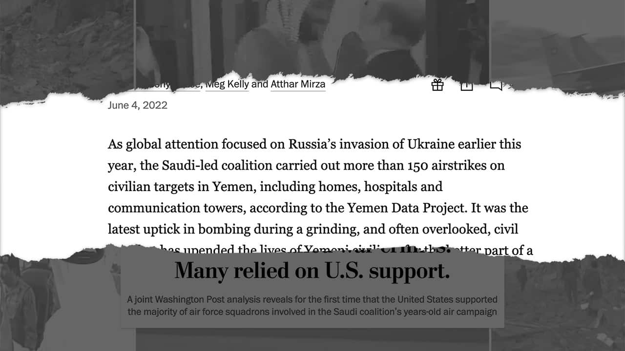 Le Washington Post compare le rôle des États-Unis au Yémen à la guerre de la Russie en Ukraine