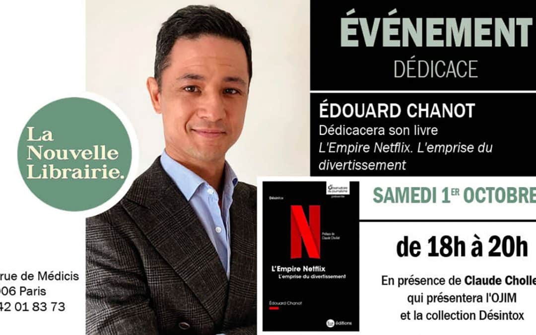 10 ans de l’Ojim : dédicace à La Nouvelle Librairie à Paris le 1er octobre