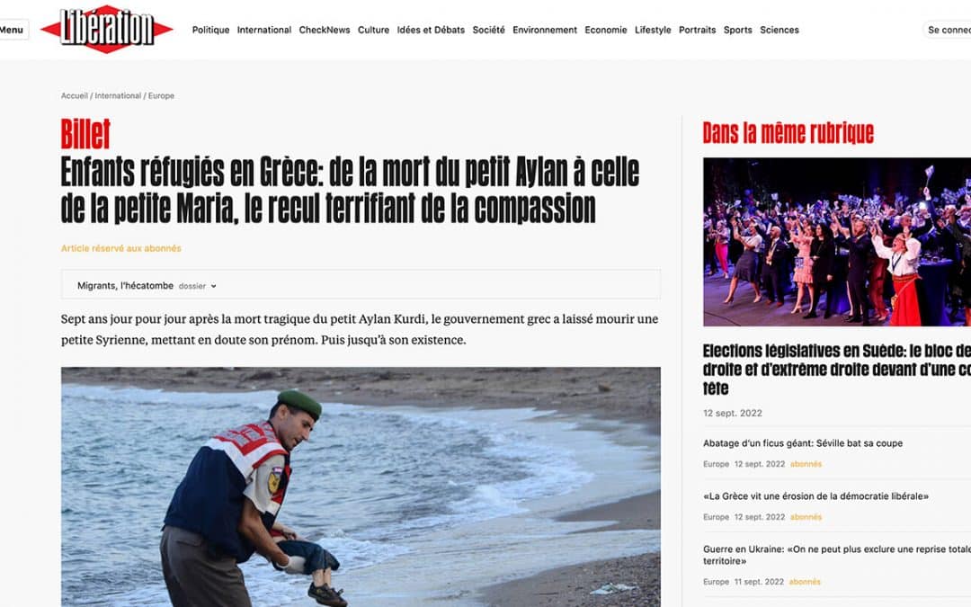 Manipulation par l’image, Maria remplace Aylan