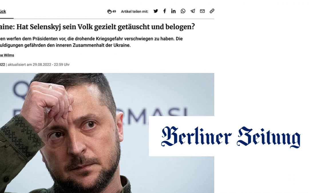 Ukraine : Zelensky a‑t-il délibérément trompé son peuple&nbsp;?