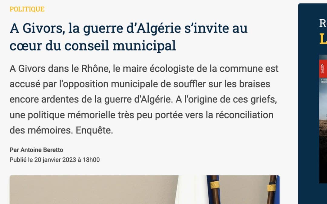 École de guerre économique : Givors, un cas d’ingérence algérienne en France&nbsp;?