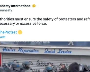 Amnesty International condamne la répression des manifestations en France