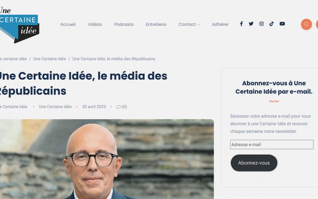 Une certaine idée, le média du passé chez&nbsp;LR