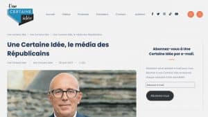 Une certaine idée, le média du passé chez LR