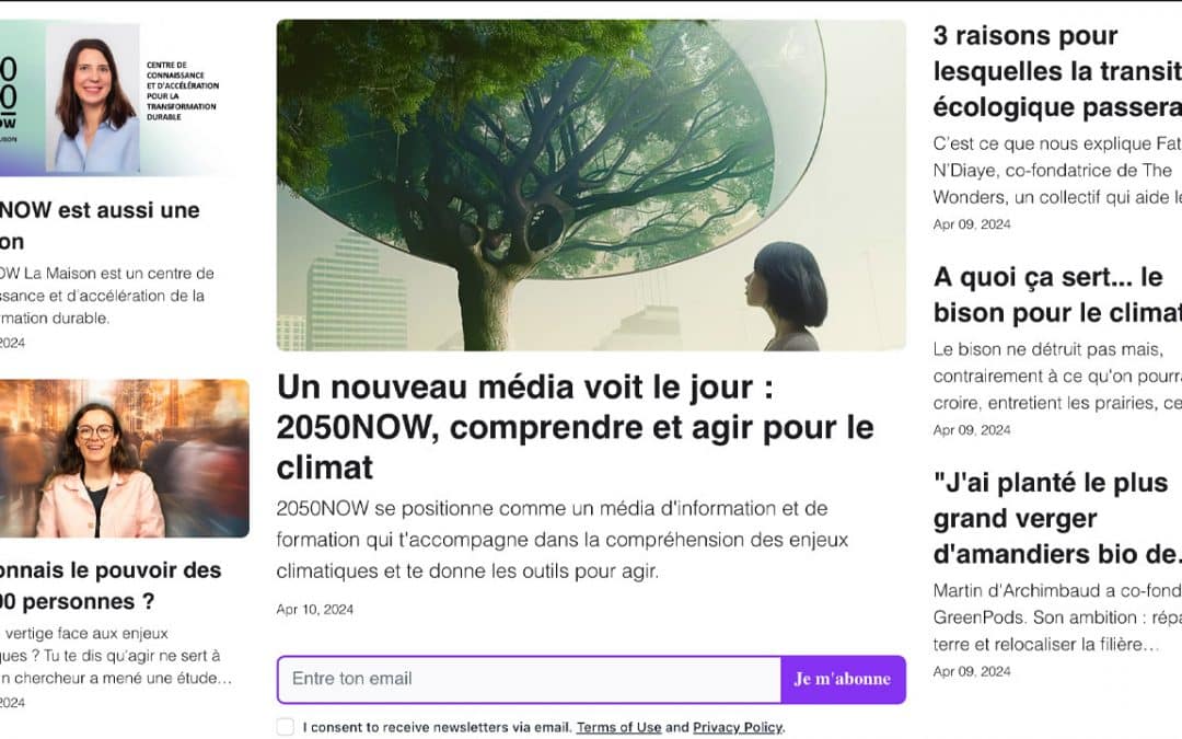 2050Now : avec son nouveau média, le groupe Les Échos — Le Parisien veut jouer l’éco-responsabilité
