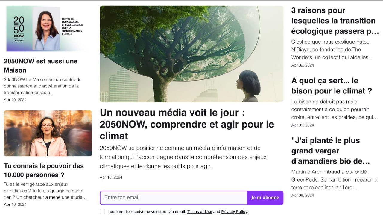 2050Now : avec son nouveau média, le groupe Les Échos — Le Parisien veut jouer l’éco-responsabilité 2050Now : avec son nouveau média, le groupe Les Échos — Le Parisien veut jouer l’éco-responsabilité