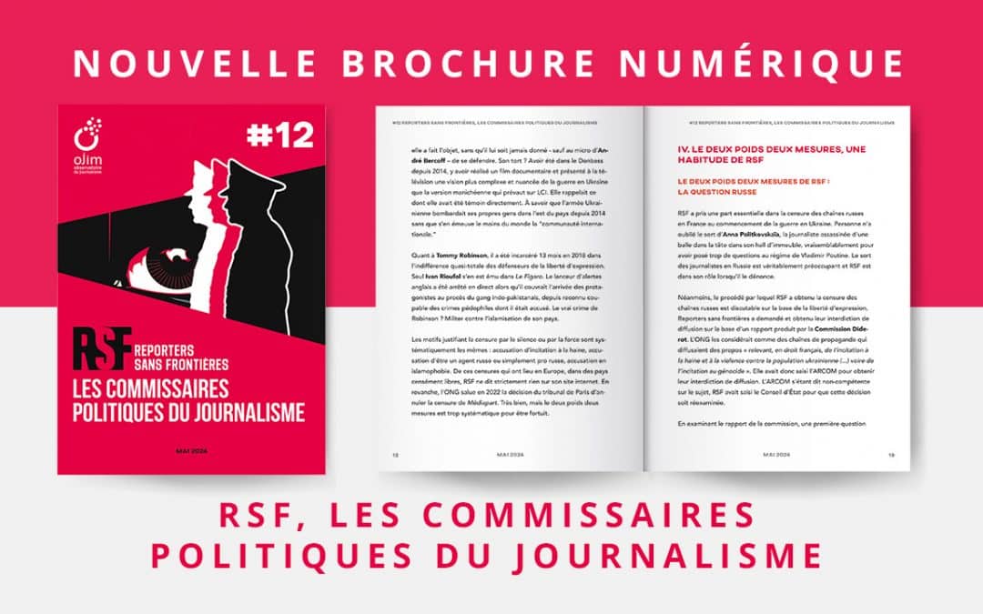 Un dossier sur RSF et un appel à nos lecteurs