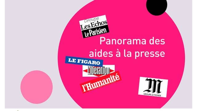Infographie : panorama des aides à la presse en 2023