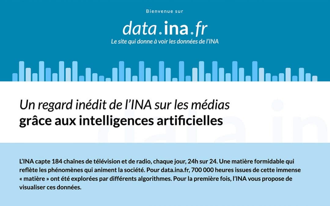 Un regard inédit de l’INA sur les médias grâce aux intelligences artificielles&nbsp;: data.ina.fr