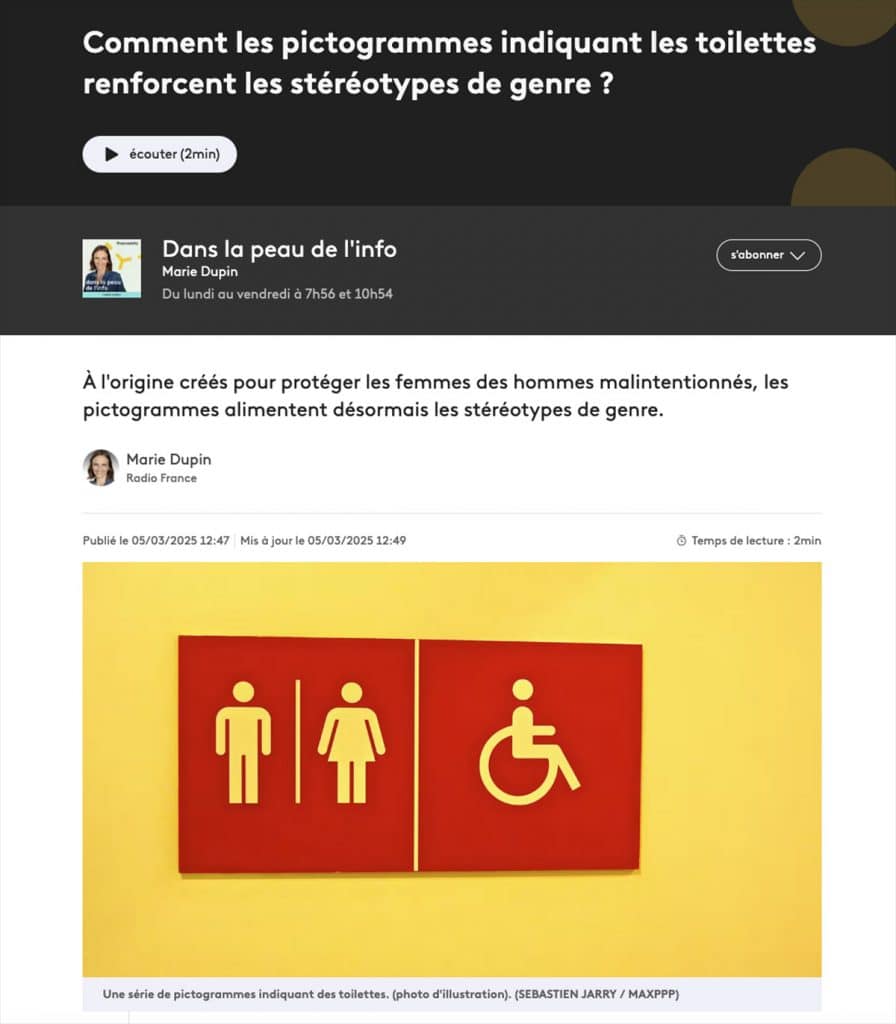 Haro sur les pictogrammes de sanitaires