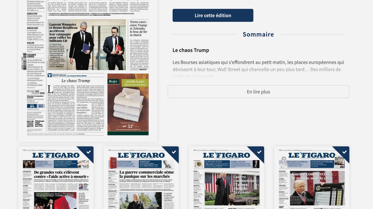 Le Figaro : le numérique, toutes voiles dehors ! Le Figaro : le numérique, toutes voiles dehors !