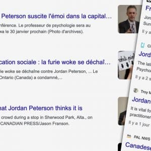 Rééducation forcée aux médias sociaux pour Jordan Peterson, psychologue clinicien au Canada